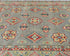 4x6 Gray Kuba Afghan Hand Knotted Wool Area Rug